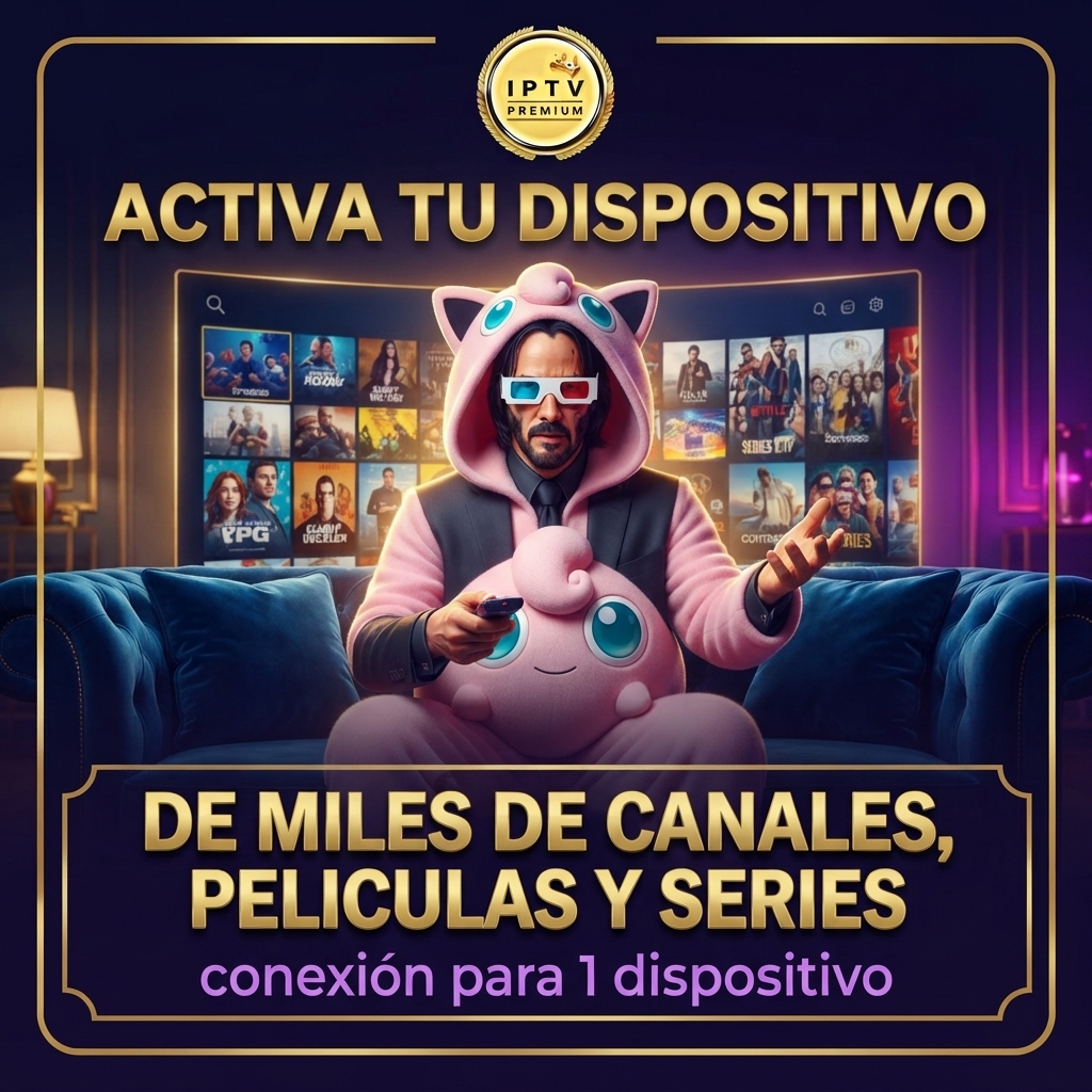 IPTV PREMIUN EN 1 DISPOSITIVO X 1  MES