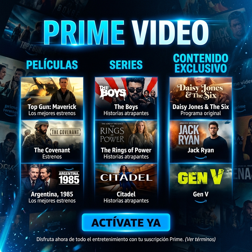 🍿 PRIME VIDEO | 1 Perfil - 30 Días 📺