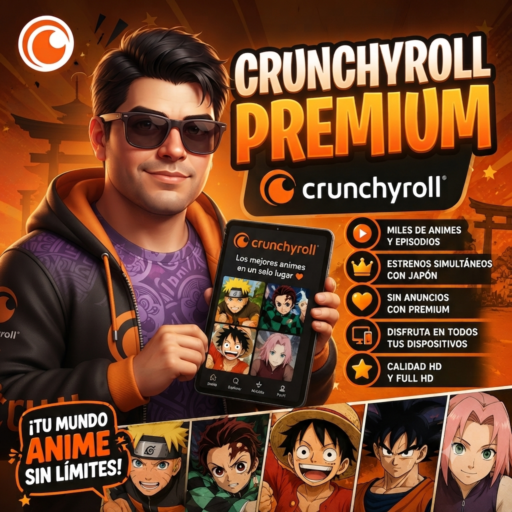 CRUNCHYROLL 1 PERFIL X 1 MES